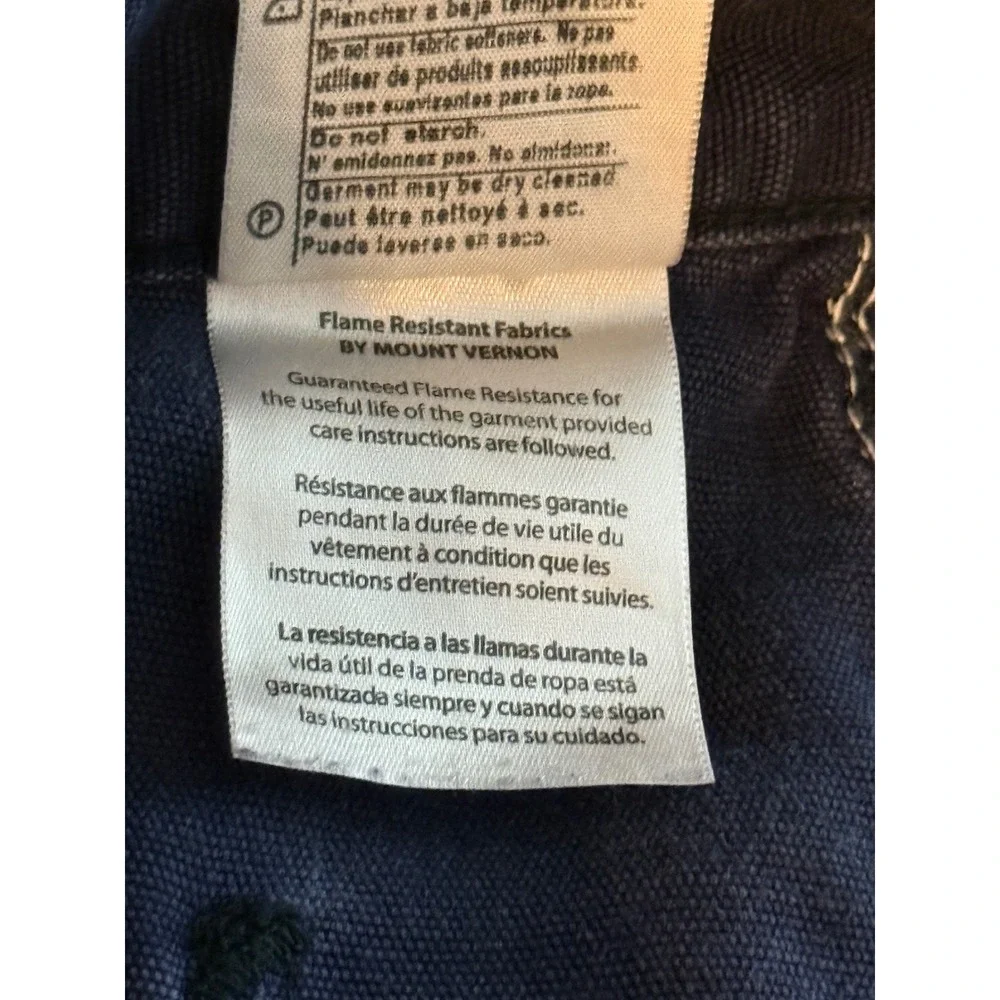 Carhartt FR Flame Resistant Cargo Pants Navy Blue Reflective Tape NFPA 2112 Mens